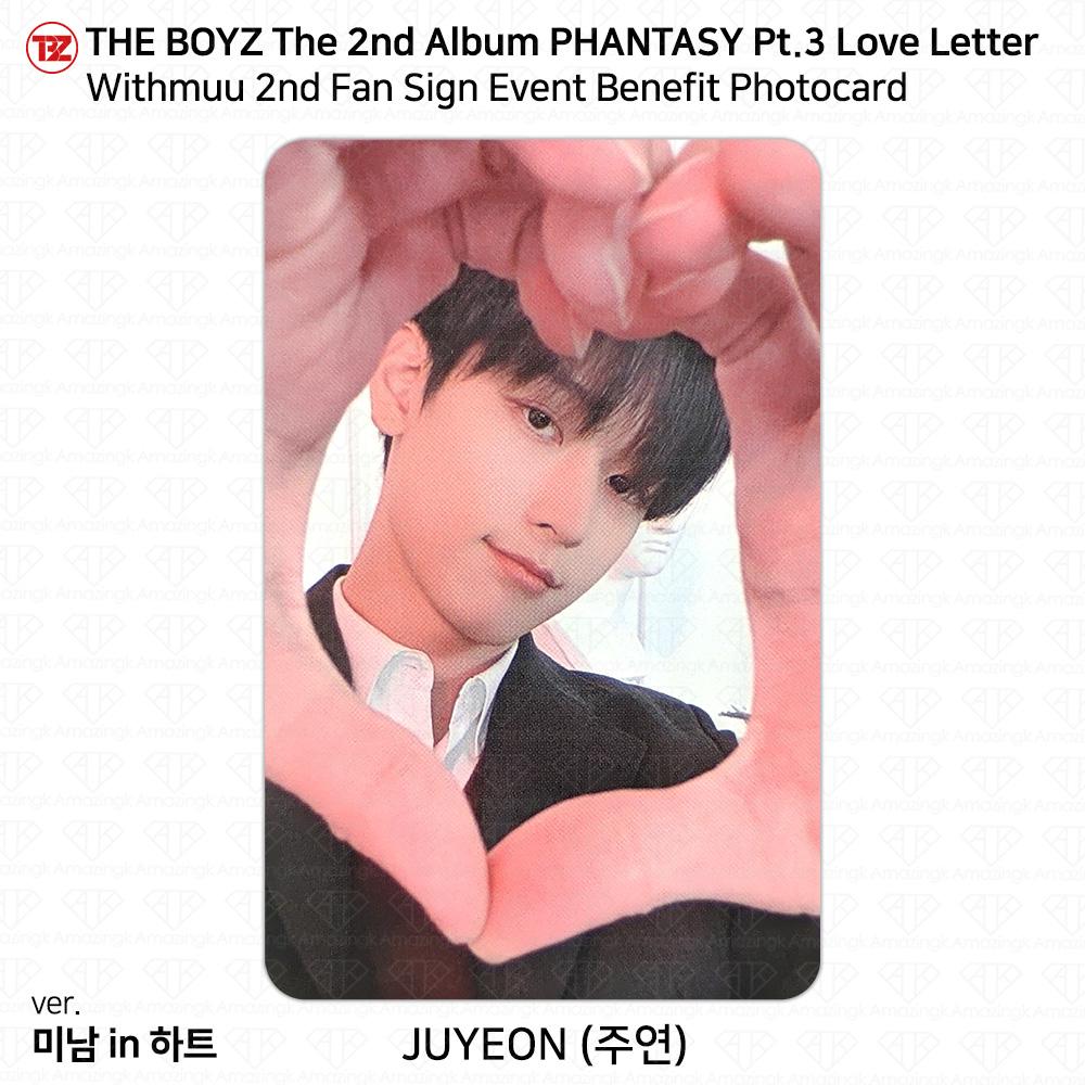 THE BOYZ Phantasy Pt.3 Love Letter Withmuu 2nd Fan Sign Benefit Photocard KPOP