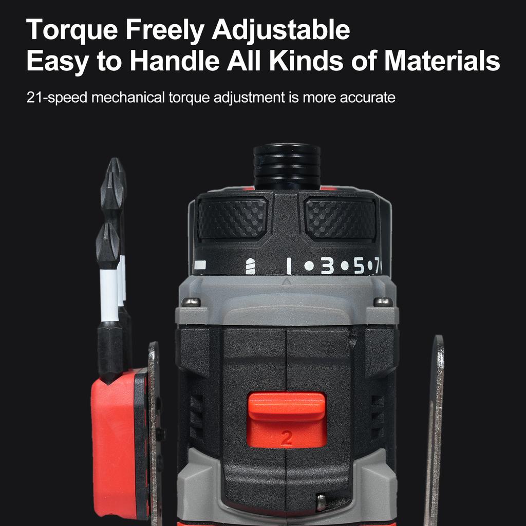 21 В электрическая отвертка 2 в 1 ударный гайковерт + молоток бесщеточная аккумуляторная отвертка