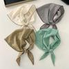 Cotton Triangle Hair Head Soft Silk Scarf Fashion Flower Neck Scarf  Summer