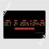 Officially Licensed Back To The Future Delorean Numbers Metal Signs Decoration Club Home Plaques Wall Tin Sign Posters