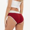 Minimalist Mid Waist Briefs Plus Plus Oversized Underwear with Cotton Lifting Buttocks Waist Cinching Triangle Panties for Women