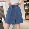 Женские повседневные свободные летние шорты с эластичной резинкой на талии