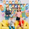 98Pcs Cartoon Birthday Decorations, Cartoon Party Decorations & Tableware Sets - Cartoon Birthday Plates Napkins Balloon Backdrop Cake Decorations