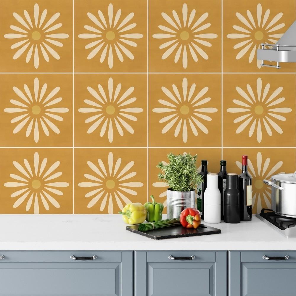 10Pcs Matte Wall Tile Sticker Self-Adhesive Tile Decal Retro Peel And Stick Tile Home Renovation