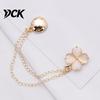 Reusable Magnetic Fastener Clothing Clips, Butterfly Flower Four-Leaf Clover Shirt Clips for Women, No Sew Button Pin Clothes Pins Sleeves,