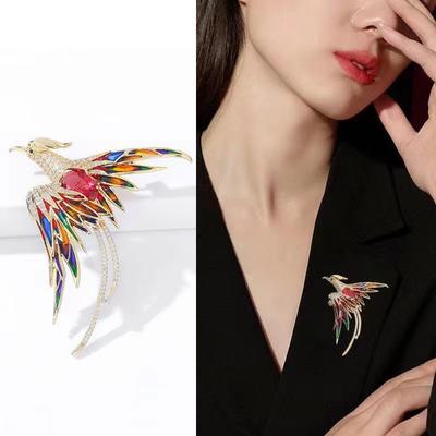 Брошь Феникс High-end Sense Niche High-end Chest Flower Корейская версия Брошь Аксессуары Аксессуары для одежды
