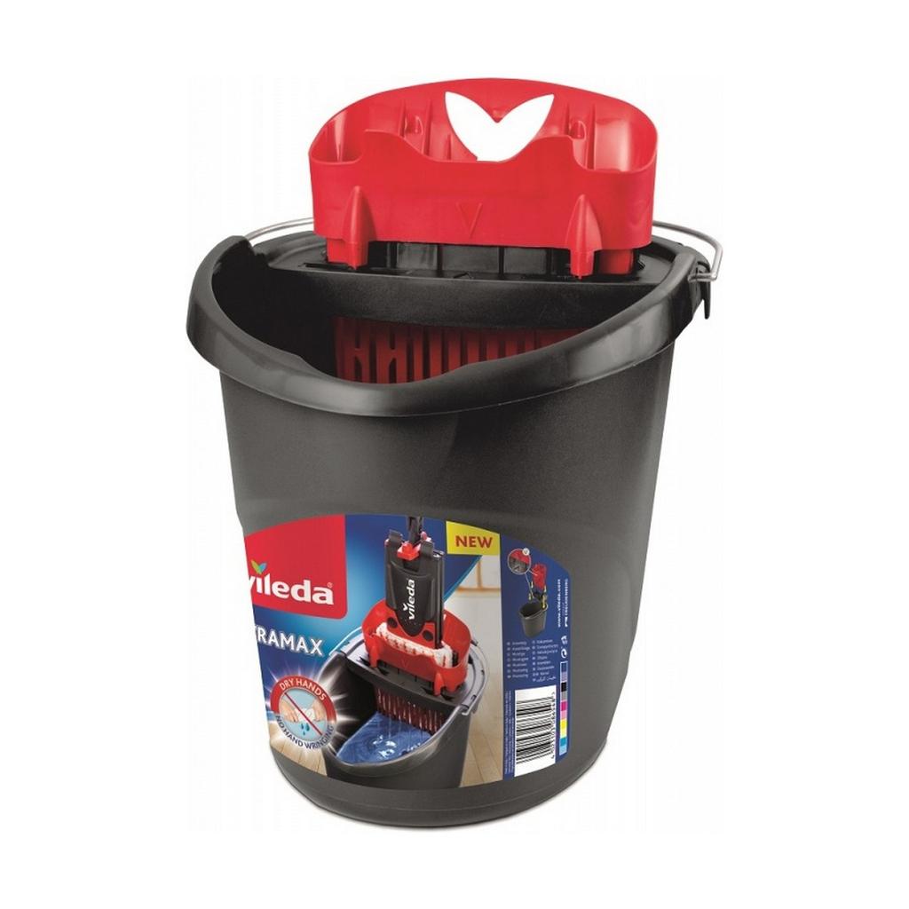 Vileda Ultramax Mop with Dual Action Bucket Red/Gray