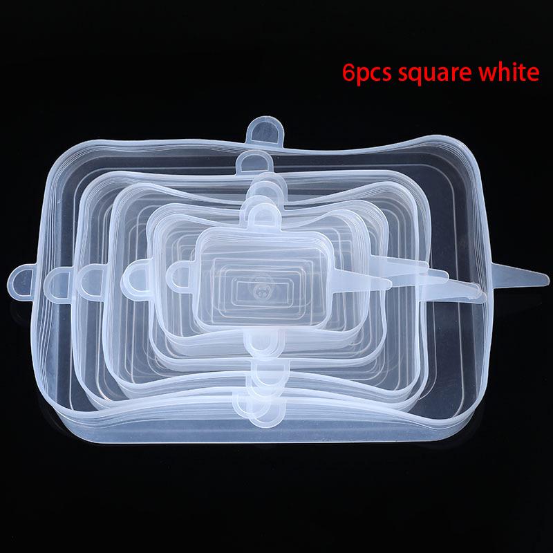 6/12 шт./лот силиконовые эластичные крышки универсальные конические кастрюли миски пищевая пленка герметичная крышка для кухонной посуды