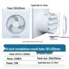 Jinling Round Wall & Glass Window Exhaust Fan, 6/8 Inch, Bathroom Ventilation Fan