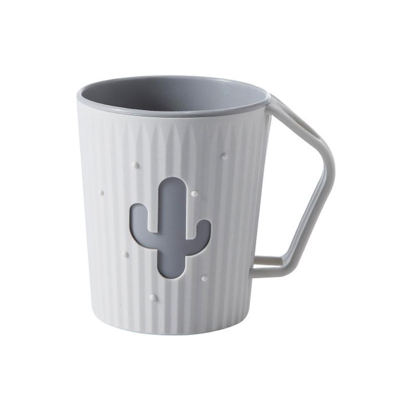 Стаканы для ванной комнаты, креативная чашка для полоскания рта в виде кактуса, пластиковая кружка для зубов, бытовая кружка для воды, для дома и путешествий, простой держатель для зубных щеток