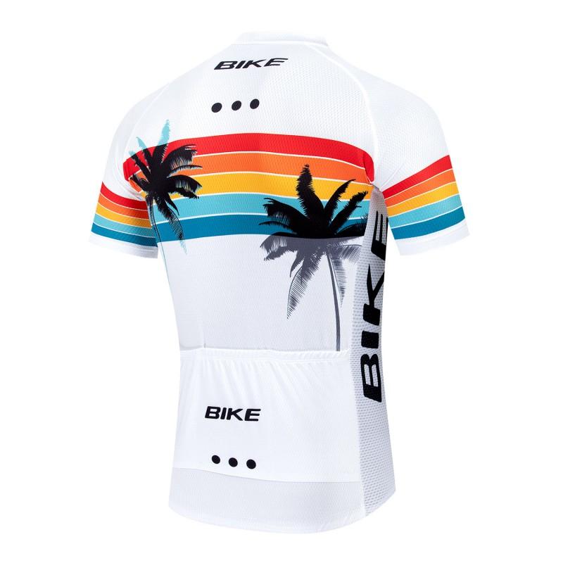 Mens Cycling Jersey Shorts Set - Quick Dry Breathable Mountain Bike Apparel Sportswear