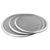 6''-12'' Home  Oven Net Kitchen Baking Tray Aluminium Mesh Plate Pan Pizza Screen
