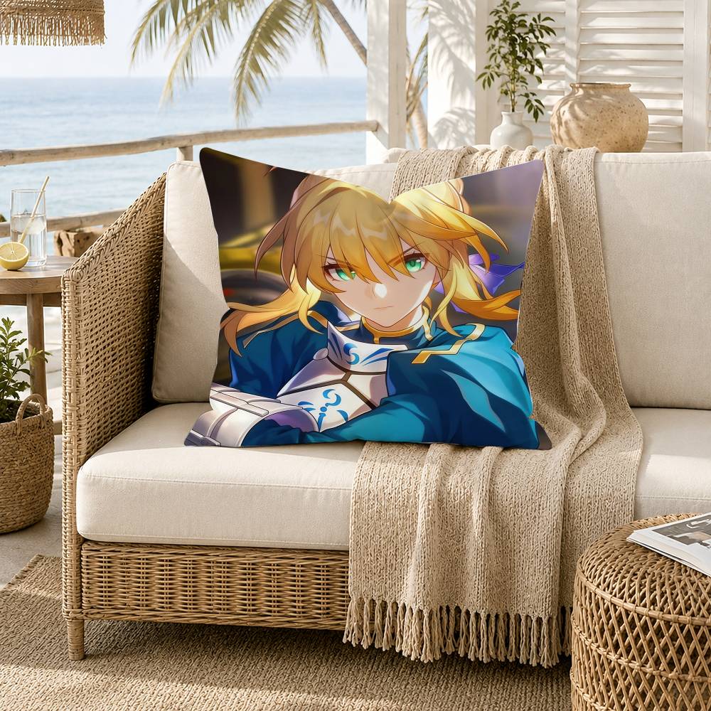 Сейбер Артория Пендрагон Fate Grand Order FGO Наволочка для Дивана Гостиной Домашнего Офиса Декор Защитный Чехол