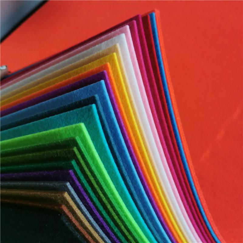 FISHWAVES 3мм Толстый Однотонный Нетканый Войлок Полиэстеровая Ткань для Шитья Квилтинга DIY Ручной Работы Пачки Куклы Материал для Рукоделия