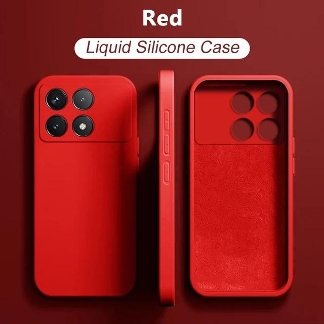 Чехол Poco X6 Pro Роскошные оригинальные жидкие силиконовые чехлы для телефонов Xiaomi Poco X6 Pro Poco X 6 Pro Poco X6Pro Pocox6 Pro 5G Cover