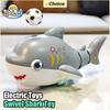 Non-Toxic Electric Shark Model Car Blowing Ball Robot Swing Tail Led Lights Music Interactive Entertainment Toys For Kids Baby Children
