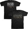 Новая оригинальная черная футболка унисекс Nine Inch Nails с логотипом группы и обложкой альбома Downward Spiral