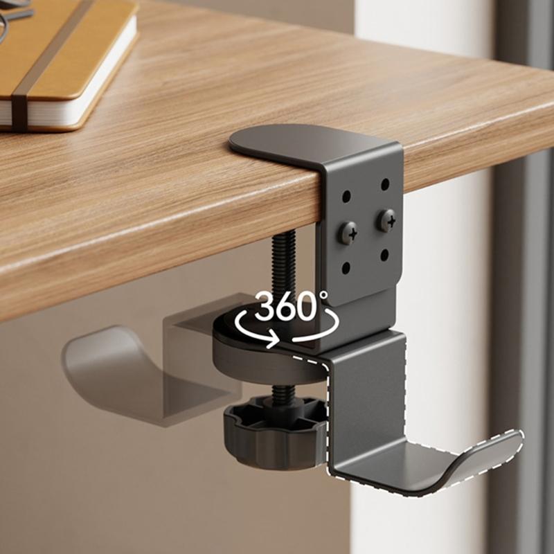 Экономия места 360° Вращающийся Крючок Крепление Держатель Стойка Вешалка Для Наушников Сумок И Аксессуаров Легкая Установка