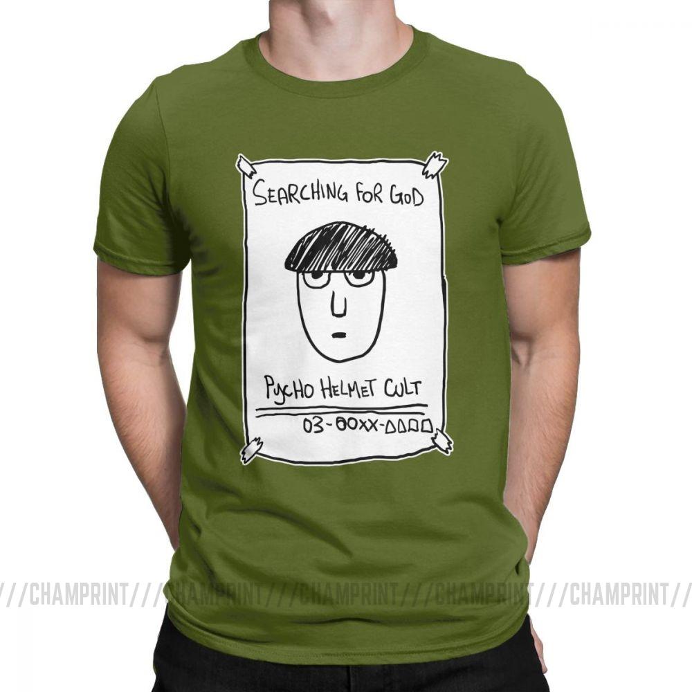 Fashion Mob Psycho 100 Where Is He T Shirt For Men Round Neck 100 Cotton