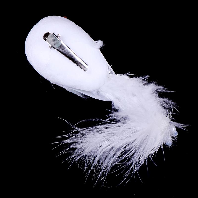 1Pcs Birds Simulation Artificial Feather Doves Feather Park Mall Ornament