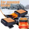 Car Heater, 12V 200W, 2-in-1 Car Heater, Defroster Fan, Car Amplifier, Car Cooling- Fan, SUV, Truck, RV, Trailer (orange Black