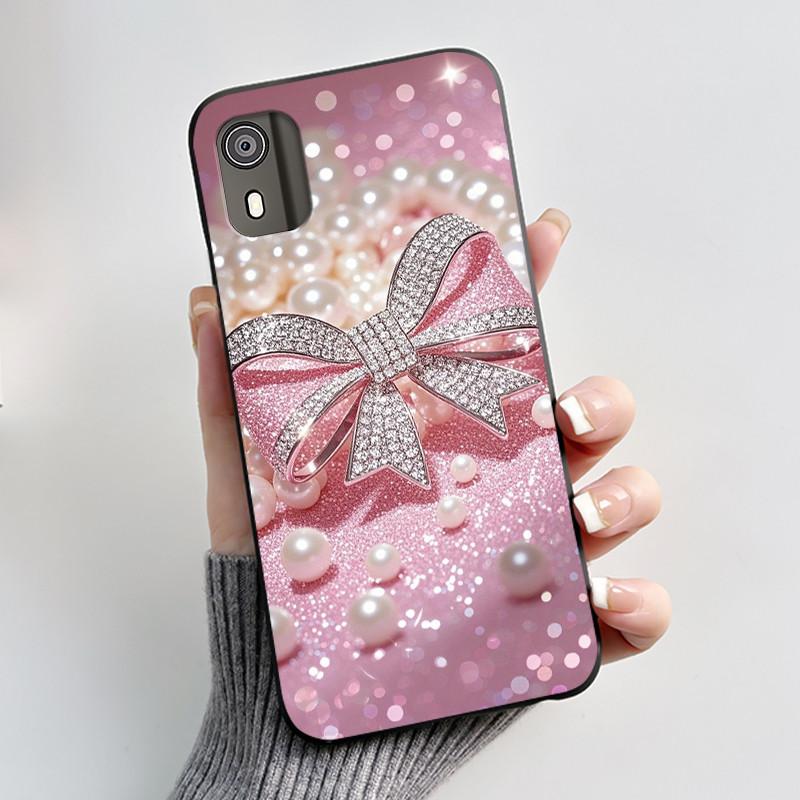 Милый чехол для Nokia C02 (ТА-1522) / C2 2-е издание Чехол Печатный Корпус Защитная Крышка Мягкий Силикон Мультяшный Чехол для Телефона