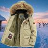 Зимняя куртка больших размеров 8xl, мужская теплая толстая флисовая парка, ветровка в стиле милитари, пальто с меховым воротником и капюшоном, мужская одежда