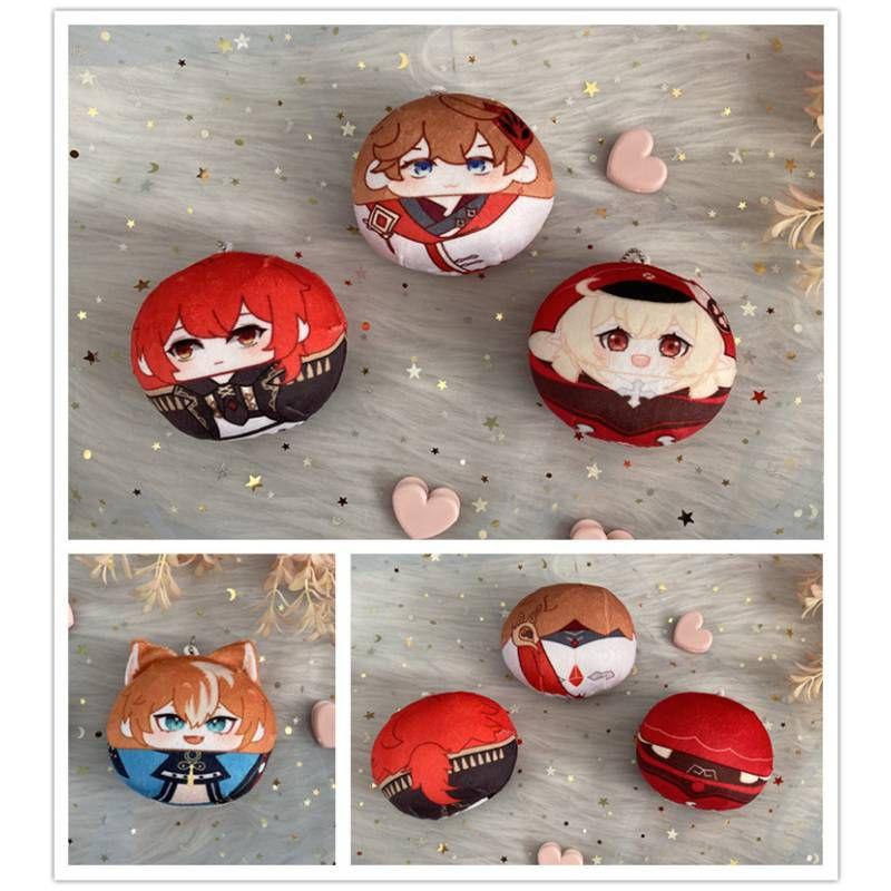 Genshin Impact Plush Dumpling Albedo Xiao Zhongli Thoma Key Chain Soft And Safe Gift