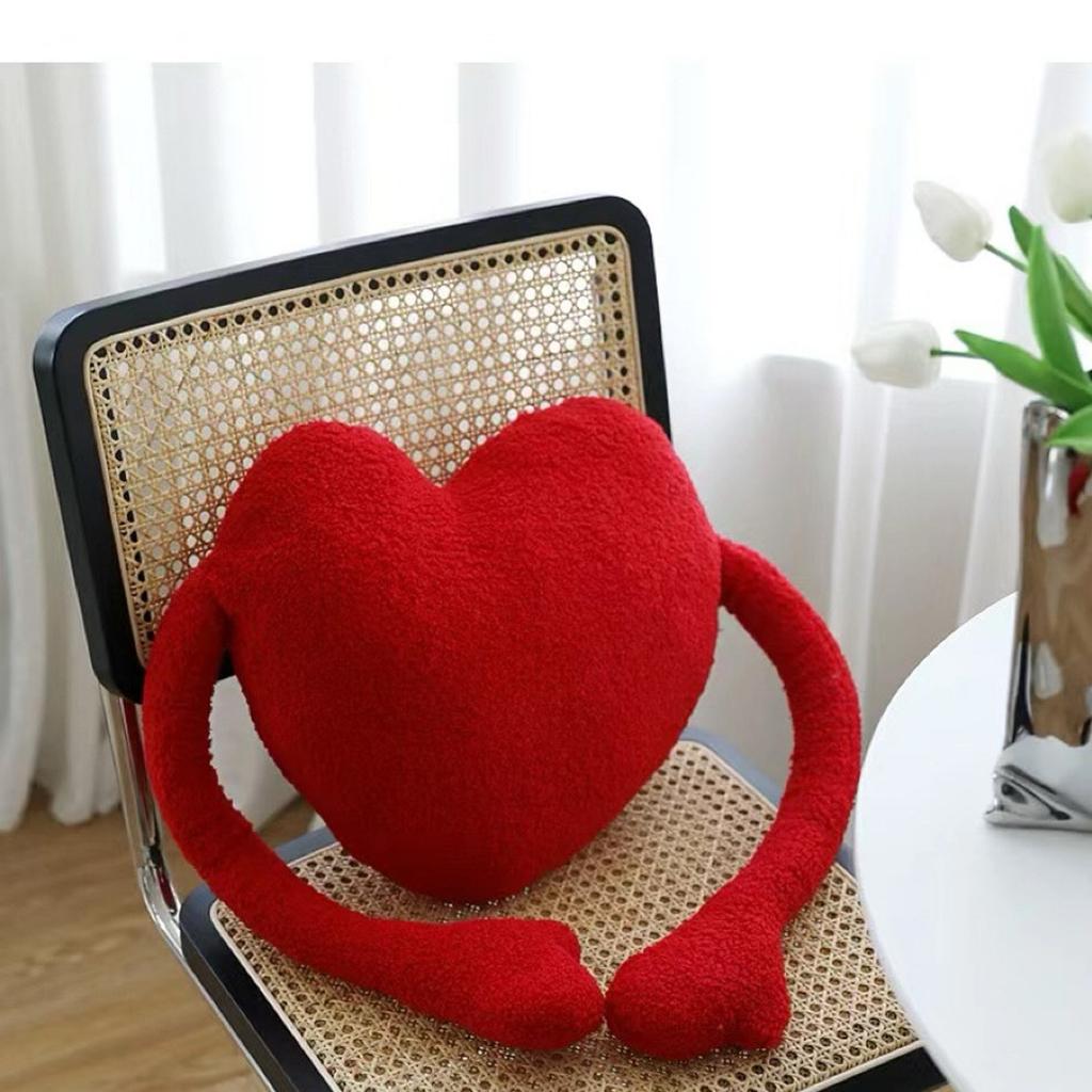 Valentine's Day Couple Love Sofa Pillow Cover Home Decoration Pillow Cover Linen Printed Cushion Cover