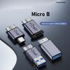 Алюминиевый сплав Тип C/USB 3.0 на MicroB Конвертер 10 Гбит/с Синхронизация данных Кабель для зарядки