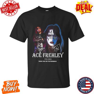 Ace Frehley 1951 - 2025 T-Shirt, Vintage Ace Frehley Signature For Fans S-5XL Unisex T-Shirt