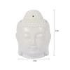 Ceramic Buddha Head Aromatherapy Oil Burner Aroma Essential Oil Diffuser Indian Buddha Tibetan Incense Burner Tealight Holders