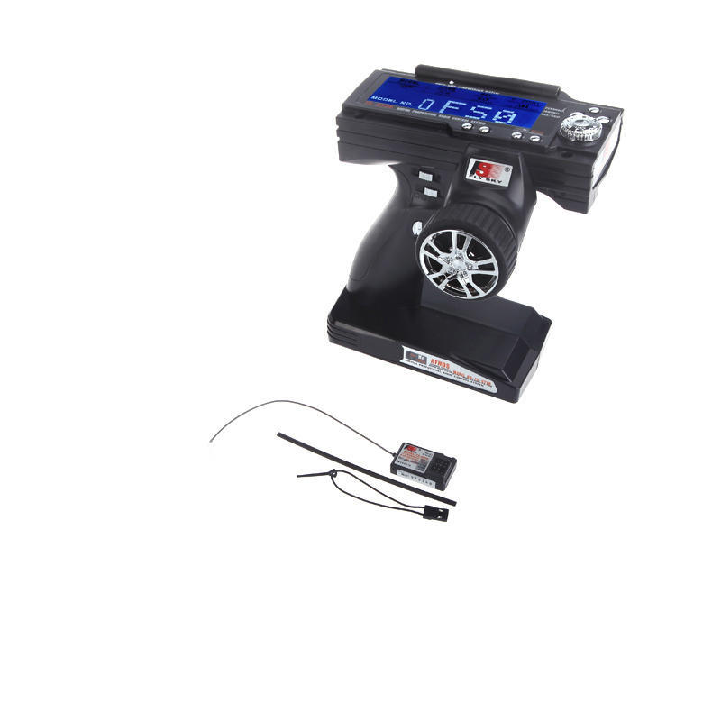 Flysky FS-GT3B 2.4G 3CH Low Power Consumption Radio Model Remote Control with LCD Screen Display Transmitter & Receiver for RC Car Boat