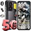 OUKITEL WP300 Smartphone Robuste 5G 36+512Go 6.8" 16000mAh 108MP Telephone Portable Incassable Écouteurs/Montre Avec Écran/NFC Noir