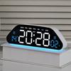 Humidity Display Digital Clock Temperature Display Electronic Clock LED Alarm Clock  Living Room