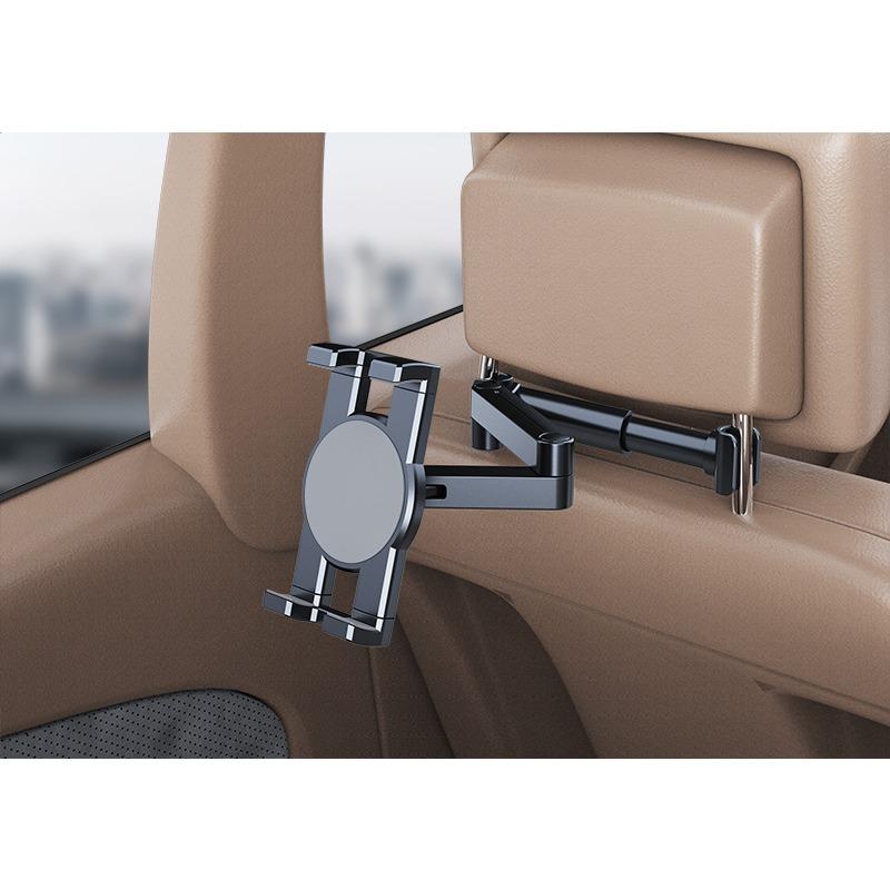 Универсальный кронштейн для спинки автомобильного сиденья, держатель для планшета, полка, автомобильная затылочная подушка, регулируемый телескопический кронштейн для мобильного телефона