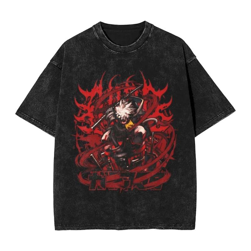 Gachiakuta Washed TShirt Unisexs Oversized YK Short Sleeve Casual Cotton TShirt Beach ONeck Loose Unisex Feamle Clothing Top Tee