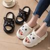 Cute Cat Couple Women Slippers Fashion Breathable Indoor House Slippers Sweat-absorbing Linen Antiskid Comfort Casual Slippers