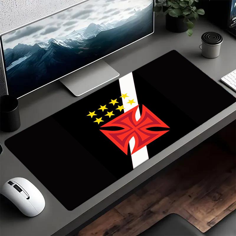 Красный Крест CR Flamengo Коврик для мыши, Игровой коврик для мыши, Коврик для клавиатуры, Декор для стола для компьютера ноутбука Подарок фанату Подарок на день рождения