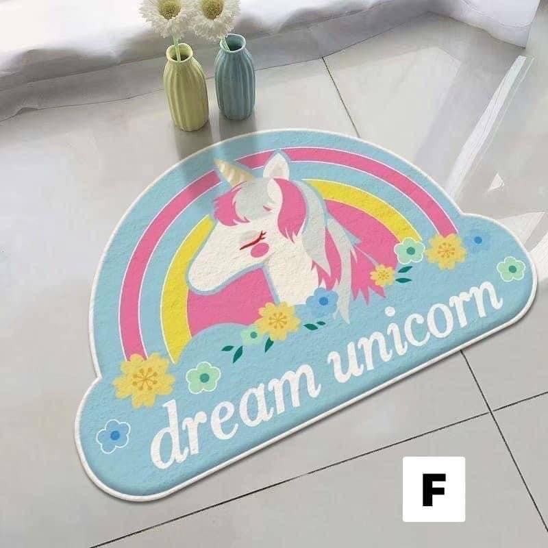 Cartoon Soft and Thick Imitation Cashmere Carpet Door Mat Dirt Resistant Wear-resistant Carpet Non-slip Absorbent Mat