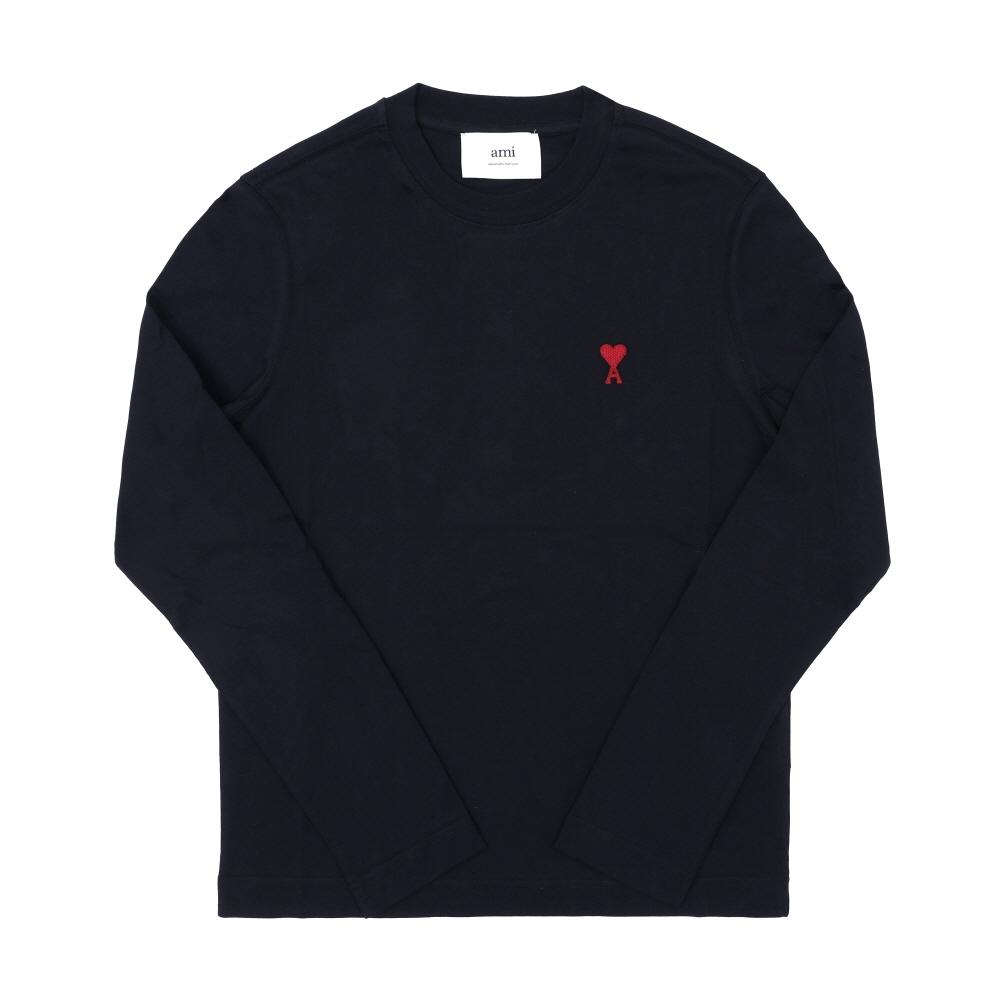 Ami Футболка с длинным рукавом с маленьким логотипом в виде сердца Bfuts235 724 001
