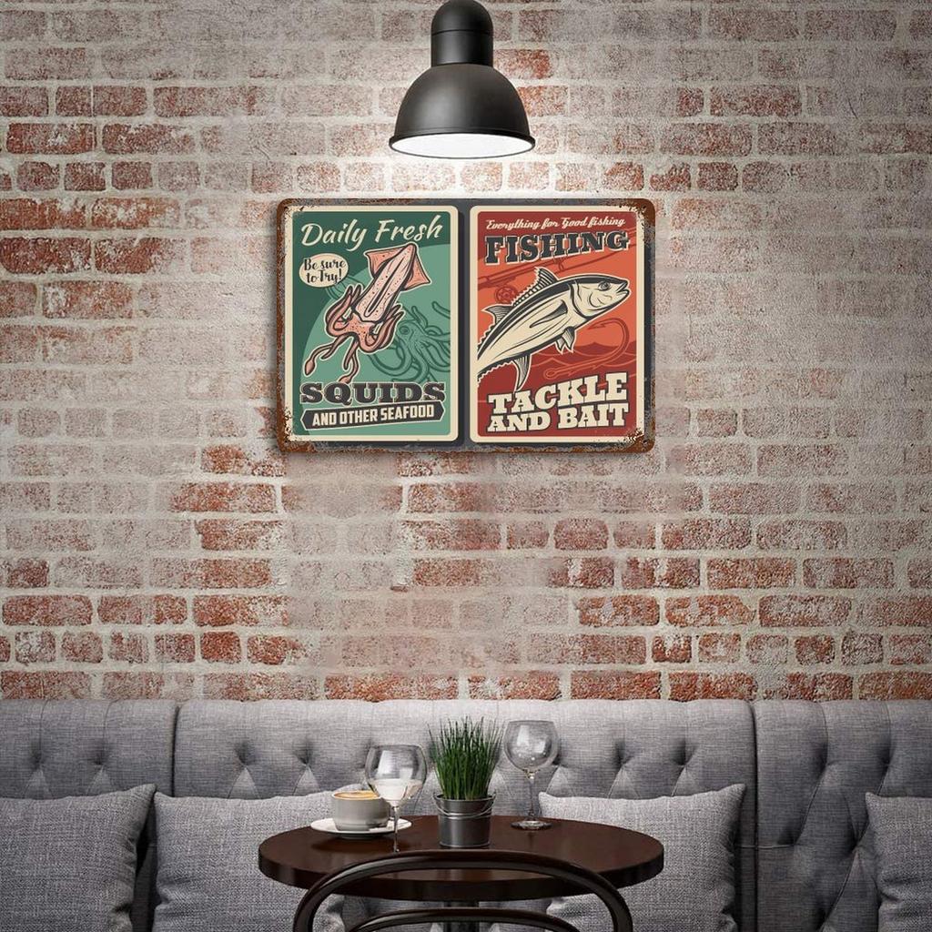 Винтажная металлическая настенная табличка, 20×30 см и 30×40 см, с эффектом ржавчины для паба, ресторана или игровой комнаты