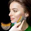 Лимфатическая Контурная Щетка для Лица Щетка для Сухого Массажа Тела Щетка для Ванны Деревянная Массажная Расческа Контурирование Лица и Лимфатический Массаж