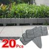 20 шт. пластиковый бордюр для сада, панели для забора из искусственного камня, открытый барьер для патио, украшение для виллы, садоводство, антикоррозийный Smal