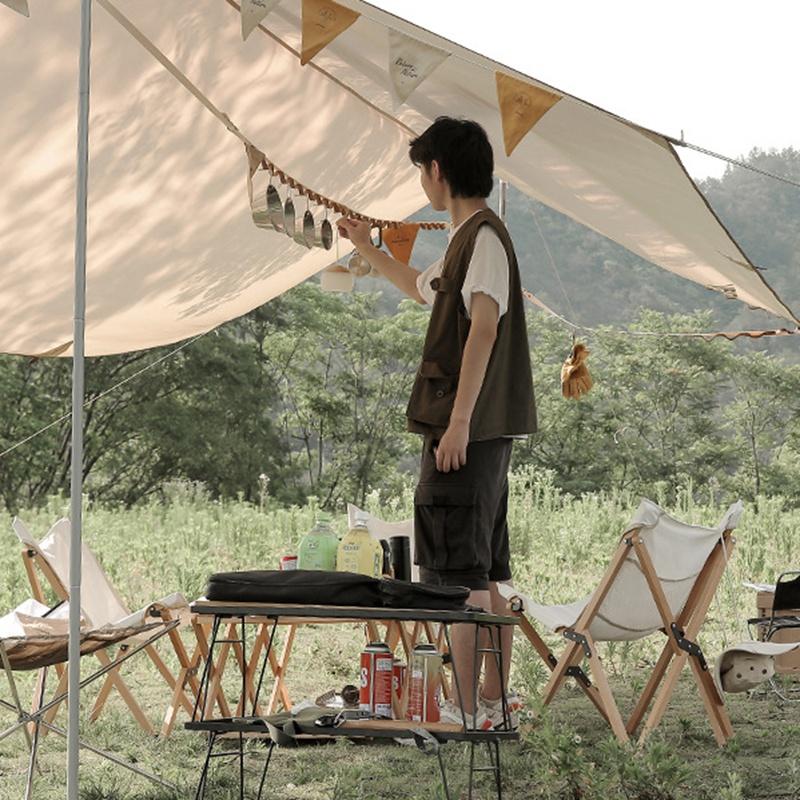 16,4 фута для хранения садовых принадлежностей из искусственной кожи, холщовый ремень, веревка для белья для палатки, кемпера, подвесная на открытом воздухе