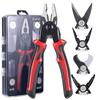 5-in-1 Multifunctional Pliers Set with Replaceable Head, Wire Stripper, Crimper, Needle Nose Linesman Pliers