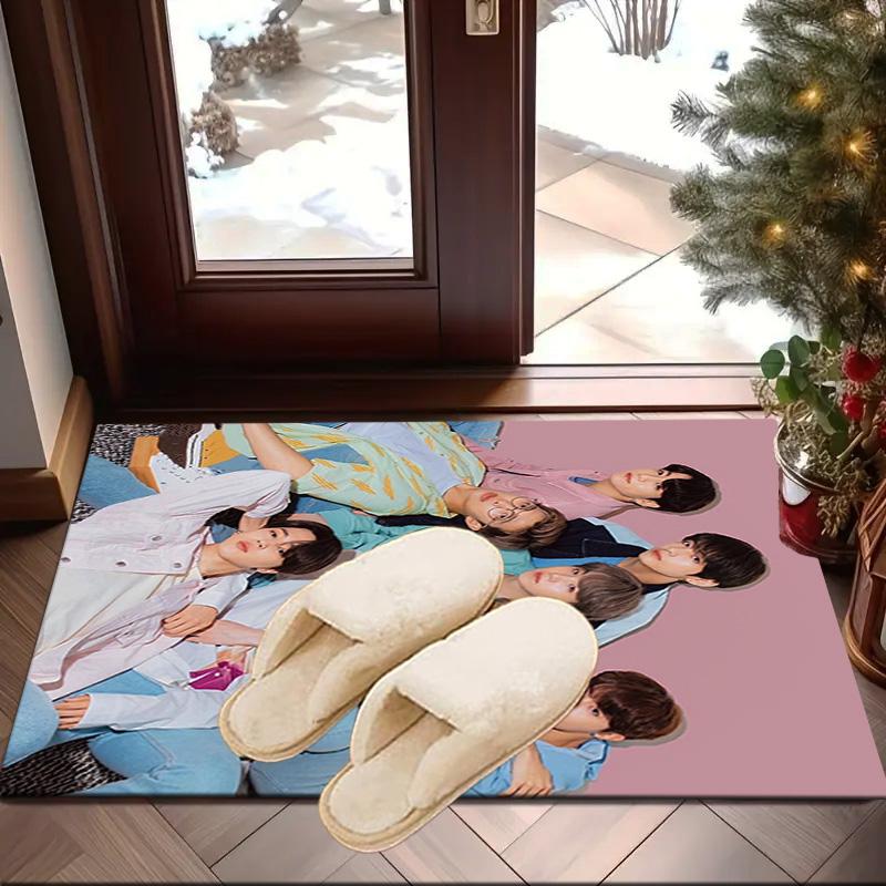 K-pop BT music group Carpet, Chair Rug,Rug for Office Bedroom living rooms, Doormat decor Fan Gift Christmas Gift