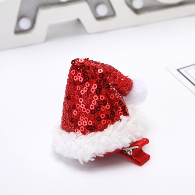 Рождественские украшения navidad Merry Christmas заколка для волос для девочек, аксессуары для волос, рождественская шапка, подарочные пакеты, подарок на Новый год