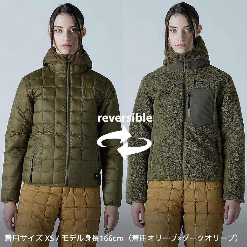 Taion Унисекс Горная Двусторонняя Пуховая Толстовка с Капюшоном и Боа R106MB