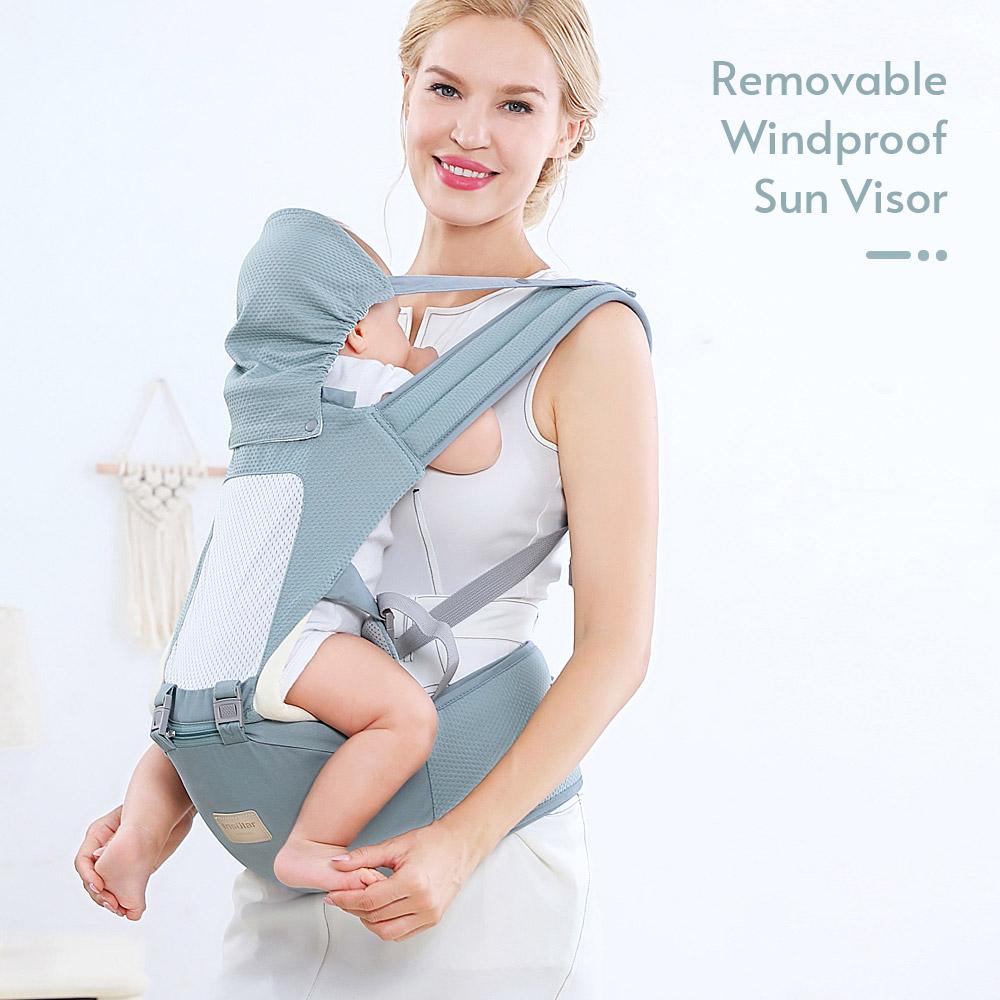Insular Multifunctional Baby Carrier with Hip Seat Lumbar Support Wasit Stool Detachable Breathable Style for 0-36 Months Infants Newborn Toddler Baby